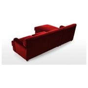 Galaxy Design Orson L Shape Sofa Red