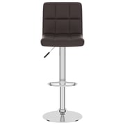 Vidaxl Bar Stool Brown Faux Leather Vidaxl Bar Stool Brown Faux Leather