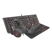 Genesis Gaming Combo Set 4in1 Genesis Cobalt 300 Keyboard + Mouse + Headphones + Mousepad, Us Layou Genesis Gaming Combo Set 4in1 Genesis Cobalt 300 Keyboard + Mouse + Headphones + Mousepad, Us Layou