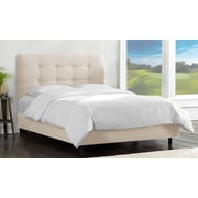 Skyline - Tufted Bed Queen without Mattress Off White