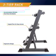 ULTIMAX Dumbbell Rack Multilevel 3-Tier Weight Storage Organizer for Home Gym ULTIMAX Dumbbell Rack Multilevel 3-Tier Weight Storage Organizer for Home Gym