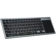 Porodo Wireless Keyboard with Touch-Pad Ultra Slim Bluetooth Keyboard Grey