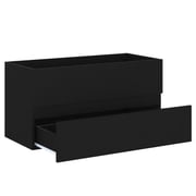 vidaXL Sink Cabinet Black 90x38.5x45 cm Engineered Wood