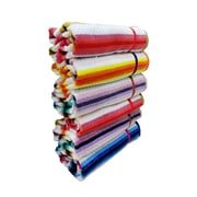 Sheep Bath Towel Yarn Dyed Jacquard Cotton Remo- Multicolor Untw00205 (pack Of 6)(70 X 140cm)