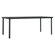 vidaXL 9 Piece Garden Dining Set Brown and Black vidaXL 9 Piece Garden Dining Set Brown and Black