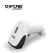 Oscar Os-60cbr 2-in-1 Wired & Cordless Wireless Rechargeable Barcode Scanner White Color Oscar Os-60cbr 2-in-1 Wired & Cordless Wireless Rechargeable Barcode Scanner White Color