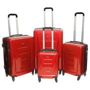 Highflyer Inspire Trolley Luggage Bag Red 4pc Set TH1614PPC4PC