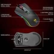 Redragon Gaming Mouse 12.7cm Black