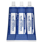 Dr. Bronner?s - All-One Toothpaste (Peppermint, 5 ounce, 3-Pack) - 70% Organic Ingredients, Natural and Effective, Fluoride-Free, SLS-Free, Helps Freshen Breath, Reduce Plaque, Whiten Teeth, Vegan Dr. Bronner?s - All-One Toothpaste (Peppermint, 5 ounce, 3-Pack) - 70% Organic Ingredients, Natural and Effective, Fluoride-Free, SLS-Free, Helps Freshen Breath, Reduce Plaque, Whiten Teeth, Vegan