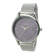 Omax Vintage Collection Silver Mesh Analog Watch For Unisex VC06P76I