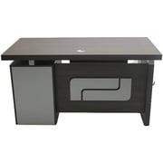 Executive Office Wooden Desk Table With 3 Lockable Drawers, 1 Keyboard Stand Attractive Design Brown Executive Office Wooden Desk Table With 3 Lockable Drawers, 1 Keyboard Stand Attractive Design Brown