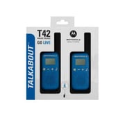Motorola Talkabout T42 Walkie-Talkies Blue Twin pack