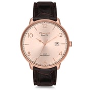 Omax Dome Series Brown Leather Analog Watch For Men DCD001R85I Omax Dome Series Brown Leather Analog Watch For Men DCD001R85I