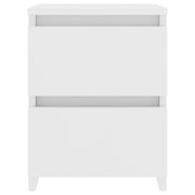 vidaXL Bedside Cabinets 2 pcs White 30x30x40 cm Engineered Wood