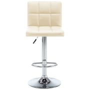 Vidaxl Bar Stools 2 Pcs Cream Faux Leather Vidaxl Bar Stools 2 Pcs Cream Faux Leather
