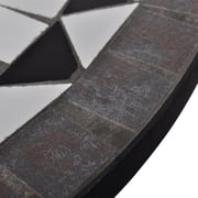 vidaXL Bistro Table Black and White 60 cm Mosaic vidaXL Bistro Table Black and White 60 cm Mosaic