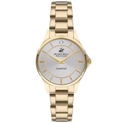 BEVERLY HILLS POLO CLUB Women's Analog Silver Sunray Dial Watch - BP3241X.130 BEVERLY HILLS POLO CLUB Women's Analog Silver Sunray Dial Watch - BP3241X.130