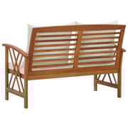Vidaxl Garden Bench With Cushions 119 Cm Solid Acacia Wood Vidaxl Garden Bench With Cushions 119 Cm Solid Acacia Wood