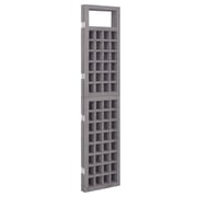 Vidaxl 4-panel Room Divider/trellis Solid Fir Wood Grey 161x180 Cm Vidaxl 4-panel Room Divider/trellis Solid Fir Wood Grey 161x180 Cm