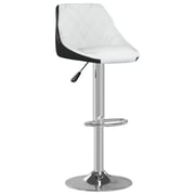 Vidaxl Bar Stools 2 Pcs White And Black Faux Leather Vidaxl Bar Stools 2 Pcs White And Black Faux Leather
