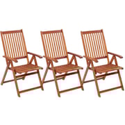 Vidaxl Folding Garden Chairs 3 Pcs Solid Acacia Wood Vidaxl Folding Garden Chairs 3 Pcs Solid Acacia Wood