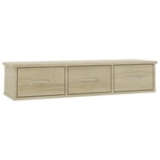 Vidaxl Wall-mounted Drawer Shelf Sonoma Oak 88x26x18.5 Cm Chipboard Vidaxl Wall-mounted Drawer Shelf Sonoma Oak 88x26x18.5 Cm Chipboard