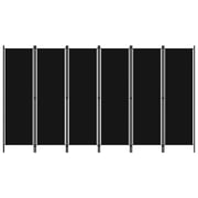 Vidaxl 6-panel Room Divider Black 300x180 Cm Vidaxl 6-panel Room Divider Black 300x180 Cm