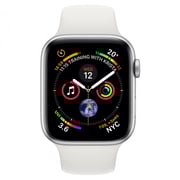 Apple Watch Series 4 GPS 44mm Silver Aluminium Case With White Sport Band Apple Watch Series 4 GPS 44mm Silver Aluminium Case With White Sport Band