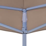 vidaXL Party Tent Roof 2x2 m Taupe 270 g/m2 vidaXL Party Tent Roof 2x2 m Taupe 270 g/m2