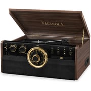 Victrola The Empire Vta-270b 6-in-1 Wood Bluetooth Mid Century Record Player With 3-speed Turntable, Cd, Cassette Player And Radio Music Centre Victrola The Empire Vta-270b 6-in-1 Wood Bluetooth Mid Century Record Player With 3-speed Turntable, Cd, Cassette Player And Radio Music Centre