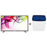 Zenet Z40E Full HD LED Television 40inch (2018 Model) + ZPB35888 Mini Washer and Dryer