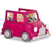 Lil Woodzeez Li'l Woodzeez Pink Car With Suitcase Lil Woodzeez Li'l Woodzeez Pink Car With Suitcase