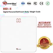 PowerMax Digital Bathroom Weight Scale White 180kg PowerMax Digital Bathroom Weight Scale White 180kg