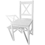 vidaXL Dining Chairs 4 pcs White Pinewood vidaXL Dining Chairs 4 pcs White Pinewood