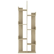 Vidaxl Book Cabinet Sonoma Oak 48x25.5x140 Cm Engineered Wood Vidaxl Book Cabinet Sonoma Oak 48x25.5x140 Cm Engineered Wood