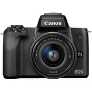 Canon EOS M50 Mark II Mirrorless Digital Camera Black With EF-M15-45 IS STM Lens