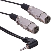 Keendex Audio Cable 2-XLR to 3.5mm Jack Black
