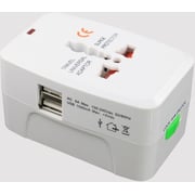 Eklasse Universal Socket Travel Adapter Fordable White Eklasse Universal Socket Travel Adapter Fordable White