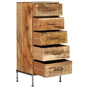 vidaXL Chest of Drawers 45x35x106 cm Solid Mango Wood