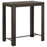 Vidaxl Garden Bar Table Brown 100x60.5x110.5 Cm Poly Rattan Vidaxl Garden Bar Table Brown 100x60.5x110.5 Cm Poly Rattan