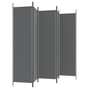 vidaXL 5-Panel Room Divider Anthracite 250x200 cm Fabric vidaXL 5-Panel Room Divider Anthracite 250x200 cm Fabric