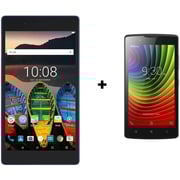 Lenovo Tab3 7 Essential TB3710I Tablet - Android WiFi+3G 16GB 1GB 7inch Black + A2010 4G LTE Dual Sim Smartphone 8GB
