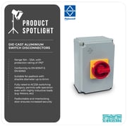 Lewden Die cast Aluminium Isolator 4P, 40A Lewden Die cast Aluminium Isolator 4P, 40A