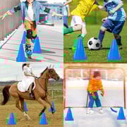 ULTIMAX Agility Marker Cone Set for Athletics and Social Distancing Traffic Cones Outdoor Sport Cones for Kids Football Soccer Training Cones 25 Pack- 23 cm Assorted Color