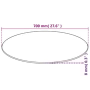 vidaXL Table Top Tempered Glass Round 700 mm vidaXL Table Top Tempered Glass Round 700 mm