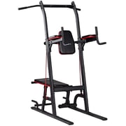 ULTIMAX Multifunction Power Tower Pull Up Dip Station with Bench Adjustable Height for Home Gym Strength Training Fitness Equipment, Dip Stands, Pull Up Bars, Push Up Bars ULTIMAX Multifunction Power Tower Pull Up Dip Station with Bench Adjustable Height for Home Gym Strength Training Fitness Equipment, Dip Stands, Pull Up Bars, Push Up Bars