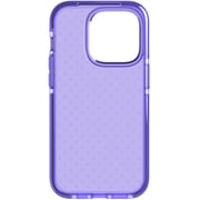 Tech21 Evo Check designed for iPhone 14 PRO case cover with 16 feet drop protection - Wondrous Purple