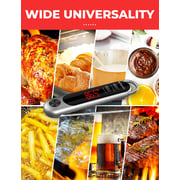 Iclanda Digital Meat Thermometer Fast & Precise Read - Reversible Led Display Silver Iclanda Digital Meat Thermometer Fast & Precise Read - Reversible Led Display Silver