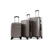 Para John Lightweight 3-pieces Abs Hard Side Travel Luggage Trolley Bag Set With Lock Unisex Hard Shell Strong Para John Lightweight 3-pieces Abs Hard Side Travel Luggage Trolley Bag Set With Lock Unisex Hard Shell Strong