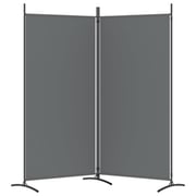 vidaXL 2-Panel Room Divider Anthracite 175x180 cm Fabric vidaXL 2-Panel Room Divider Anthracite 175x180 cm Fabric